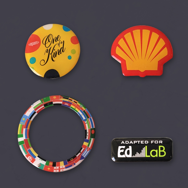 3D STICKER // SHAPED <br /> CUT // ENCAPSULATED IN RESIN